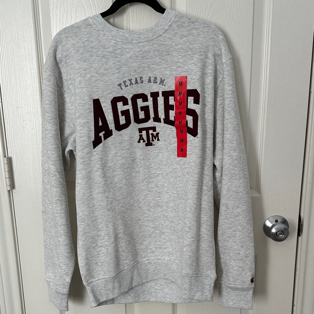 Champion Gray Texas A&M Aggies Crewneck Sweater